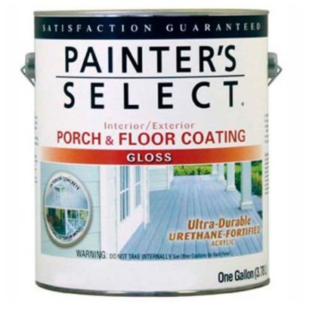 GENERAL PAINT Painter's Select Urethane Fortified Gloss Porch & Floor Coating, Light Gray, Gallon - 106671
